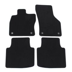 | Tapis de sol de qualité supérieure noir pour VW Arteon depuis 2017 4 pcs, Ajustement Précis, Base Antidérapante, Avant et Arrière, Avec Attaches