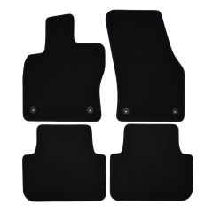 | Tapis de sol de qualité supérieure noir pour VW Golf 7 Sportsvan depuis 2014 4 pcs, Ajustement Précis, Base Antidérapante, Avant et Arrière, Avec Attaches