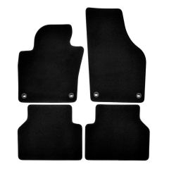 | Tapis de sol de qualité supérieure noir pour VW Tiguan 2007-2015 4 pcs, Ajustement Précis, Base Antidérapante, Avant et Arrière, Avec Attaches
