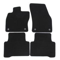 | Tapis de sol de qualité supérieure noir pour VW Touran depuis 2016 4 pcs, Ajustement Précis, Base Antidérapante, Avant et Arrière, Avec Attaches