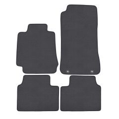 | Tapis de sol de qualité supérieure anthracite pour Alfa Romeo Giulia 952 depuis 2016 4 pcs, Ajustement Précis, Base Antidérapante, Couleur Anthracite, Avant et Arrière, Avec Attaches