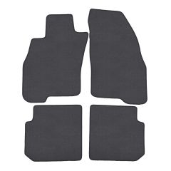 | Tapis de sol de qualité supérieure anthracite pour Alfa Romeo Mito 2008-2018 4 pcs, Ajustement Précis, Base Antidérapante, Couleur Anthracite, Avant et Arrière, Avec Attaches
