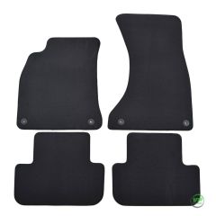 Tapis de sol de qualité supérieure pour Audi A4 B8 2008-2015, Ajustement précis, Base Antidérapante, Renforcée Dans la Zone de la Pédale