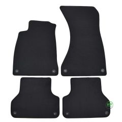 Tapis de sol de qualité supérieure pour Audi A4 B9 2015-2024, Ajustement précis, Base Antidérapante, Renforcée Dans la Zone de la Pédale