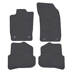 | Tapis de sol de qualité supérieure anthracite pour Audi A1 2010-2018 4 pcs, Ajustement Précis, Base Antidérapante, Couleur Anthracite, Avant et Arrière, Avec Attaches