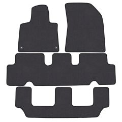 | Tapis de sol de qualité supérieure anthracite pour Citroen C4 Grand Picasso / SpaceTourer depuis 2014 6 pcs, Ajustement Précis, Base Antidérapante, Couleur Anthracite, Avant et Arrière, Avec Attaches