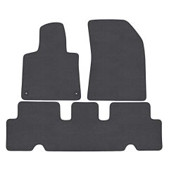 | Tapis de sol de qualité supérieure anthracite pour Citroen C4 Picasso 2013-2019 / SpaceTourer depuis 2014 4 pcs, Ajustement Précis, Base Antidérapante, Couleur Anthracite, Avant et Arrière, Avec Attaches