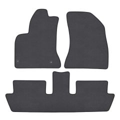 | Tapis de sol de qualité supérieure anthracite pour Citroen C4 Picasso 2006-2013 (5 Places) 4 pcs, Ajustement Précis, Base Antidérapante, Couleur Anthracite, Avant et Arrière, Avec Attaches