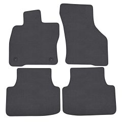 | Tapis de sol de qualité supérieure anthracite pour Citroen C5 Aircross depuis 2018 4 pcs, Ajustement Précis, Base Antidérapante, Couleur Anthracite, Avant et Arrière, Avec Attaches