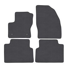 | Tapis de sol de qualité supérieure anthracite pour Ford C-Max depuis 2011 4 pcs, Ajustement Précis, Base Antidérapante, Couleur Anthracite, Avant et Arrière, Avec Attaches