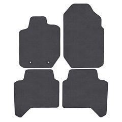 | Tapis de sol de qualité supérieure anthracite pour Ford Ranger T6 / T7 2013-2023 4 pcs, Ajustement Précis, Base Antidérapante, Couleur Anthracite, Avant et Arrière, Avec Attaches