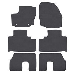 | Tapis de sol de qualité supérieure anthracite pour Ford S-Max 2006-2015 6 pcs, Ajustement Précis, Base Antidérapante, Couleur Anthracite, Avant et Arrière, Avec Attaches