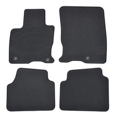 | Tapis de sol de qualité supérieure anthracite pour Ford Kuga depuis 2020 (PHEV) 4 pcs, Ajustement Précis, Base Antidérapante, Couleur Anthracite, Avant et Arrière, Avec Attaches