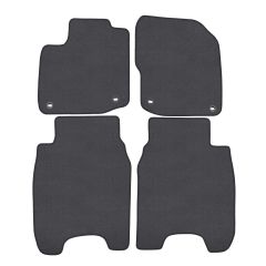 | Tapis de sol de qualité supérieure anthracite pour Honda Civic 2012-2016 4 pcs, Ajustement Précis, Base Antidérapante, Couleur Anthracite, Avant et Arrière, Avec Attaches