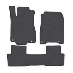 | Tapis de sol de qualité supérieure anthracite pour Honda CRV 2012-2016 4 pcs, Ajustement Précis, Base Antidérapante, Couleur Anthracite, Avant et Arrière, Avec Attaches