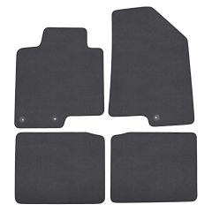 | Tapis de sol de qualité supérieure anthracite pour Hyundai i40 depuis 2011 4 pcs, Ajustement Précis, Base Antidérapante, Couleur Anthracite, Avant et Arrière, Avec Attaches