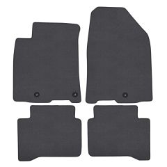 | Tapis de sol de qualité supérieure anthracite pour Hyundai Ioniq 2017-2019 (Hybrid) 4 pcs, Ajustement Précis, Base Antidérapante, Couleur Anthracite, Avant et Arrière, Avec Attaches