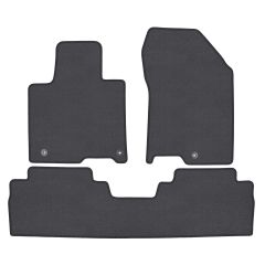 | Tapis de sol de qualité supérieure anthracite pour Hyundai Santa Fe 2018-2023 4 pcs, Ajustement Précis, Base Antidérapante, Couleur Anthracite, Avant et Arrière, Avec Attaches