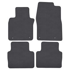 | Tapis de sol de qualité supérieure anthracite pour Mazda 3 depuis 2019 4 pcs, Ajustement Précis, Base Antidérapante, Couleur Anthracite, Avant et Arrière, Avec Attaches
