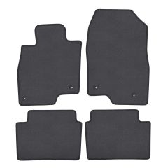 | Tapis de sol de qualité supérieure anthracite pour Mazda 6 2012-2018 4 pcs, Ajustement Précis, Base Antidérapante, Couleur Anthracite, Avant et Arrière, Avec Attaches