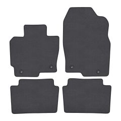 | Tapis de sol de qualité supérieure anthracite pour Mazda CX5 2012-2016 4 pcs, Ajustement Précis, Base Antidérapante, Couleur Anthracite, Avant et Arrière, Avec Attaches
