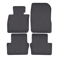 | Tapis de sol de qualité supérieure anthracite pour Mazda CX-3 depuis 2015 4 pcs, Ajustement Précis, Base Antidérapante, Couleur Anthracite, Avant et Arrière, Avec Attaches