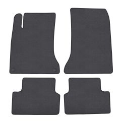 | Tapis de sol de qualité supérieure anthracite pour Mercedes CLA C117 2013-2018 4 pcs, Ajustement Précis, Base Antidérapante, Couleur Anthracite, Avant et Arrière, Avec Attaches