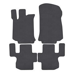 | Tapis de sol de qualité supérieure anthracite pour Mercedes R-Class 2011-2013 4 pcs, Ajustement Précis, Base Antidérapante, Couleur Anthracite, Avant et Arrière, Avec Attaches