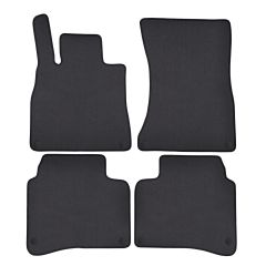 | Tapis de sol de qualité supérieure anthracite pour Mercedes S W222 2013-2020 4 pcs, Ajustement Précis, Base Antidérapante, Couleur Anthracite, Avant et Arrière, Avec Attaches