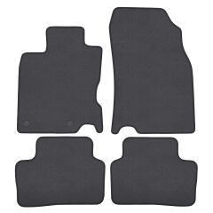 | Tapis de sol de qualité supérieure anthracite pour Nissan Qashqai 2014-2020 4 pcs, Ajustement Précis, Base Antidérapante, Couleur Anthracite, Avant et Arrière, Avec Attaches