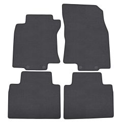 | Tapis de sol de qualité supérieure anthracite pour Nissan X-Trail 2014-2016 4 pcs, Ajustement Précis, Base Antidérapante, Couleur Anthracite, Avant et Arrière, Avec Attaches