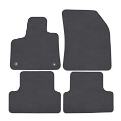 | Tapis de sol de qualité supérieure anthracite pour Opel Grandland X depuis 2017 4 pcs, Ajustement Précis, Base Antidérapante, Couleur Anthracite, Avant et Arrière, Avec Attaches