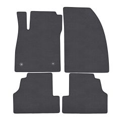 | Tapis de sol de qualité supérieure anthracite pour Opel Mokka 2012-2020 4 pcs, Ajustement Précis, Base Antidérapante, Couleur Anthracite, Avant et Arrière, Avec Attaches