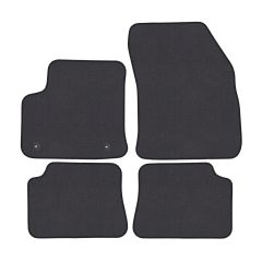 | Tapis de sol de qualité supérieure anthracite pour Peugeot 208 Electric depuis 2020 4 pcs, Ajustement Précis, Base Antidérapante, Couleur Anthracite, Avant et Arrière, Avec Attaches
