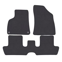 | Tapis de sol de qualité supérieure anthracite pour Peugeot 3008 2009-2016 4 pcs, Ajustement Précis, Base Antidérapante, Couleur Anthracite, Avant et Arrière, Avec Attaches