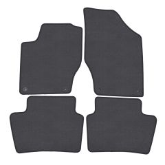 | Tapis de sol de qualité supérieure anthracite pour Peugeot 308 2007-2013 4 pcs, Ajustement Précis, Base Antidérapante, Couleur Anthracite, Avant et Arrière, Avec Attaches