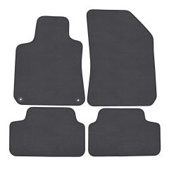 | Tapis de sol de qualité supérieure anthracite pour Peugeot 308 depuis 2014 4 pcs, Ajustement Précis, Base Antidérapante, Couleur Anthracite, Avant et Arrière, Avec Attaches