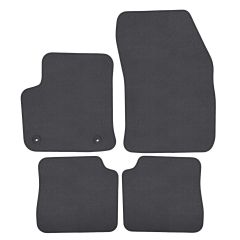 | Tapis de sol de qualité supérieure anthracite pour Peugeot 2008 depuis 2020 (Électrique) 4 pcs, Ajustement Précis, Base Antidérapante, Couleur Anthracite, Avant et Arrière, Avec Attaches