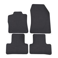 | Tapis de sol de qualité supérieure anthracite pour Peugeot 308 depuis 2022 4 pcs, Ajustement Précis, Base Antidérapante, Couleur Anthracite, Avant et Arrière, Avec Attaches