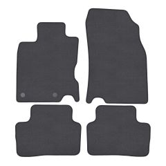 | Tapis de sol de qualité supérieure anthracite pour Renault Kadjar depuis 2015 4 pcs, Ajustement Précis, Base Antidérapante, Couleur Anthracite, Avant et Arrière, Avec Attaches
