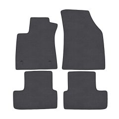 | Tapis de sol de qualité supérieure anthracite pour Renault Megane 4 depuis 2016 4 pcs, Ajustement Précis, Base Antidérapante, Couleur Anthracite, Avant et Arrière, Avec Attaches