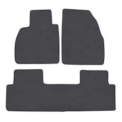 | Tapis de sol de qualité supérieure anthracite pour Renault Scenic 2009-2016 4 pcs, Ajustement Précis, Base Antidérapante, Couleur Anthracite, Avant et Arrière, Avec Attaches