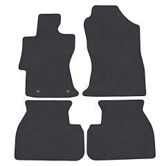 | Tapis de sol de qualité supérieure anthracite pour Subaru Impreza depuis 2018 4 pcs, Ajustement Précis, Base Antidérapante, Couleur Anthracite, Avant et Arrière, Avec Attaches