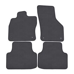 | Tapis de sol de qualité supérieure anthracite pour Skoda Octavia 4 depuis 2020 4 pcs, Ajustement Précis, Base Antidérapante, Couleur Anthracite, Avant et Arrière, Avec Attaches