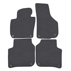 | Tapis de sol de qualité supérieure anthracite pour Skoda Superb 2 2008-2014 4 pcs, Ajustement Précis, Base Antidérapante, Couleur Anthracite, Avant et Arrière, Avec Attaches
