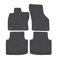 | Tapis de sol de qualité supérieure anthracite pour Skoda Superb 3 2015-2023 4 pcs, Ajustement Précis, Base Antidérapante, Couleur Anthracite, Avant et Arrière, Avec Attaches