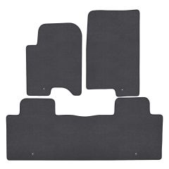 | Tapis de sol de qualité supérieure anthracite pour SSangYong Rexton 5 depuis 2018 4 pcs, Ajustement Précis, Base Antidérapante, Couleur Anthracite, Avant et Arrière, Avec Attaches