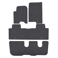 | Tapis de sol de qualité supérieure anthracite pour SSangYong Rexton 7 depuis 2018 6 pcs, Ajustement Précis, Base Antidérapante, Couleur Anthracite, Avant et Arrière, Avec Attaches
