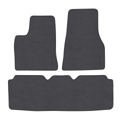 | Tapis de sol de qualité supérieure anthracite pour Tesla Tesla S 2012-2020 4 pcs, Ajustement Précis, Base Antidérapante, Couleur Anthracite, Avant et Arrière, Avec Attaches