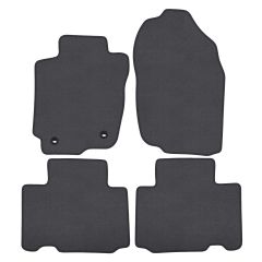 | Tapis de sol de qualité supérieure anthracite pour Toyota Rav4 2013-2018 4 pcs, Ajustement Précis, Base Antidérapante, Couleur Anthracite, Avant et Arrière, Avec Attaches